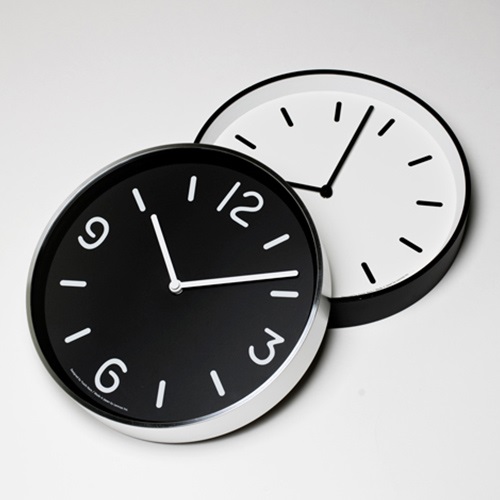 【廃番】Lemnos（レムノス）掛時計 MONO Clock A（モノ クロック エー） ブラック商品画像