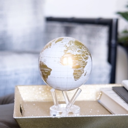 MOVA 地球儀 MOVA Globe（ムーバ・グローブ）Φ11cm ホワイトゴールド 