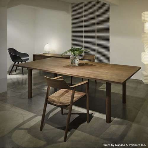 マルニコレクション テーブル MALTA(木脚) オーク/ナチュラルホワイト w200cm商品画像