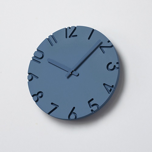Lemnos（レムノス）掛時計 CARVED COLORED（カーヴド カラード）Φ240mm ブルー商品画像