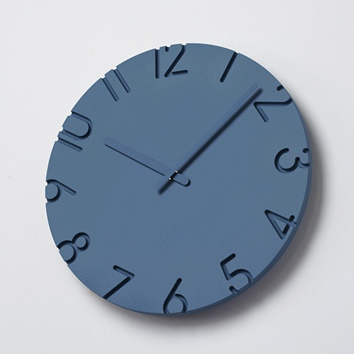 Lemnos（レムノス）掛時計 CARVED COLORED（カーヴド カラード）Φ305mm ブルー商品画像