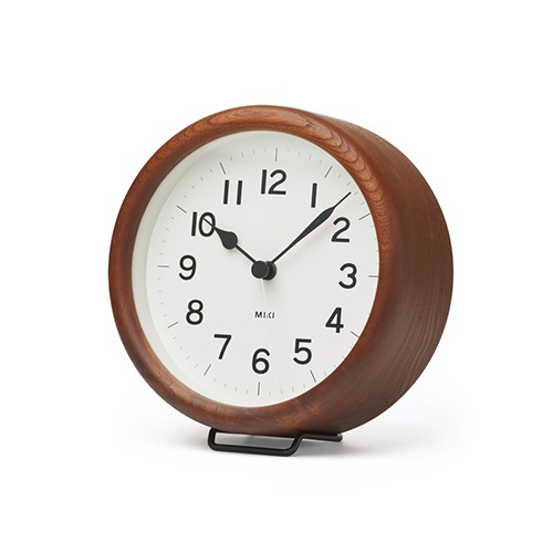 【一時中止】Lemnos（レムノス）掛置兼用時計 MIKI（ミキ） ブラウン商品画像