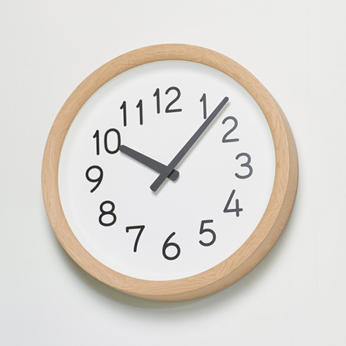 【廃番】Lemnos（レムノス）掛時計 Day To Day Clock（デイ トゥ デイ クロック） ナチュラル商品画像