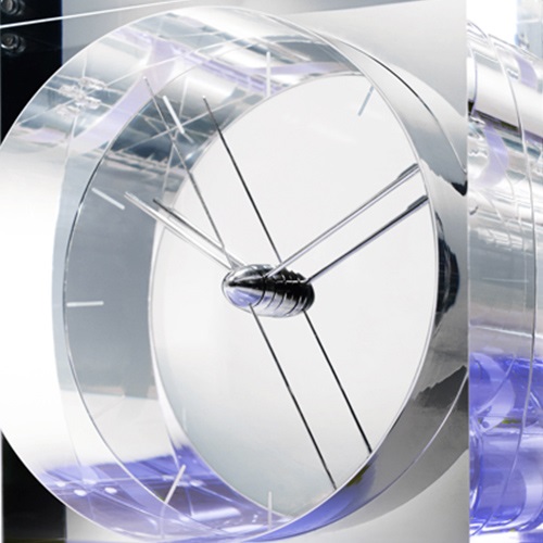 【廃番】Lemnos（レムノス）置時計 IRIS（イリス） ブルー商品画像