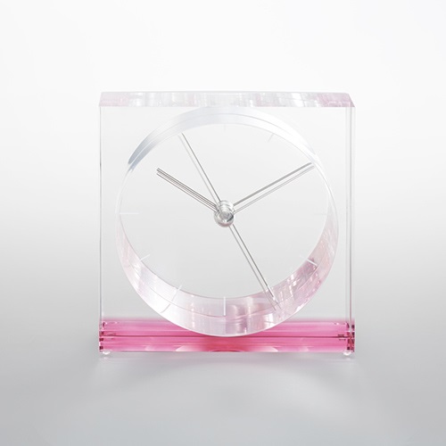 【廃番】Lemnos（レムノス）置時計 IRIS（イリス） ピンク商品画像