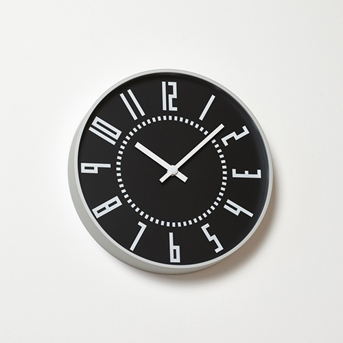 Lemnos（レムノス）掛時計 eki clock（エキ クロック） ブラック商品画像