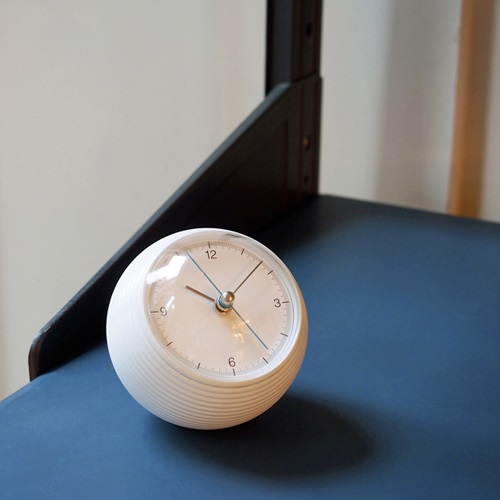 Lemnos（レムノス）置時計 earth clock（アース クロック） ホワイト 