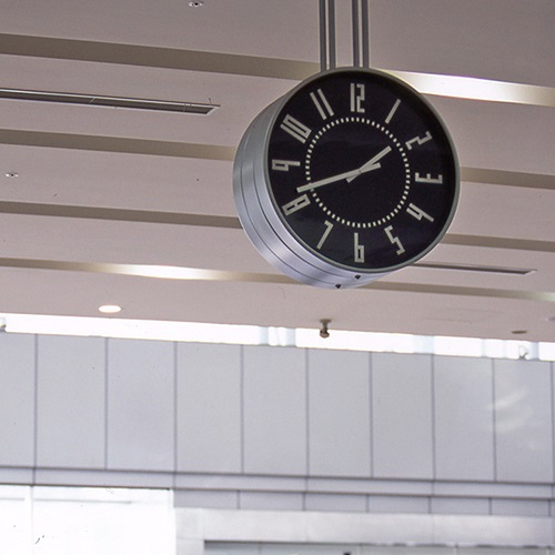 Lemnos（レムノス）置時計 eki clock S（エキ クロック エス） ブラック商品画像