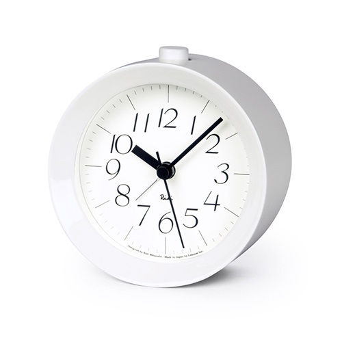 Lemnos（レムノス）置時計 RIKI ALARM CLOCK（リキ アラームクロック） ホワイト商品画像
