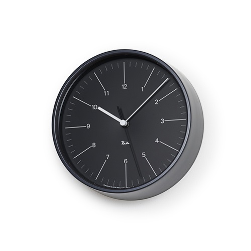 Lemnos（レムノス）掛時計 RIKI STEEL CLOCK（リキ スチール クロック） ブラック商品画像