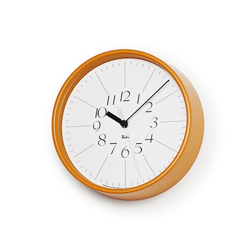 Lemnos（レムノス）掛時計 RIKI STEEL CLOCK（リキ スチール クロック） オレンジ商品画像