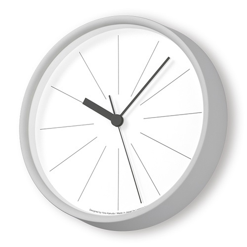 【廃番】Lemnos（レムノス）掛時計 ラインの時計 Φ290mm グレー商品画像