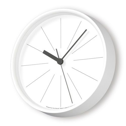 Lemnos（レムノス）掛時計 ラインの時計 Φ290mm ホワイト商品画像
