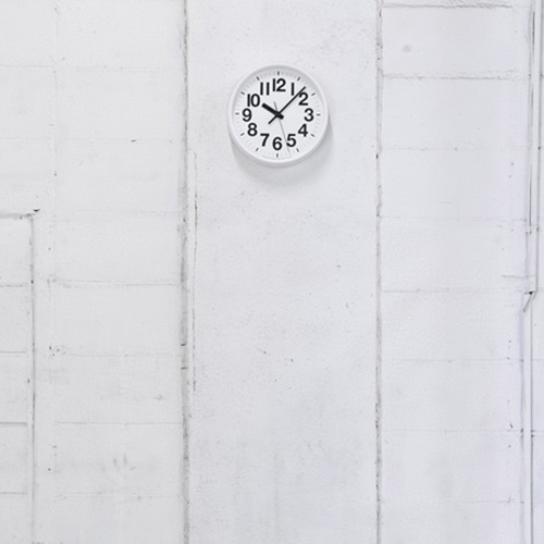 【廃番】Lemnos（レムノス）掛時計 ナンバーの時計 Φ290mm グレー商品画像