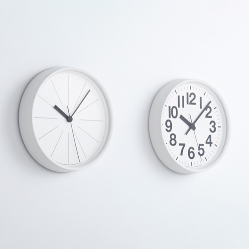 【廃番】Lemnos（レムノス）掛時計 ナンバーの時計 Φ290mm ホワイト商品画像