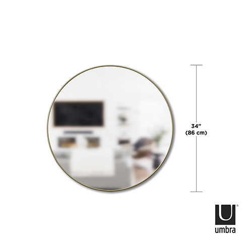 Umbra（アンブラ）壁掛鏡 HUBBA（フーバ）ミラー 86×86cm ブラス商品画像
