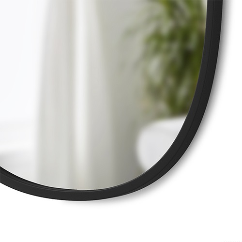 Umbra（アンブラ）壁掛鏡 HUB（ハブ）オーバルミラー 46×61cm ブラック商品画像