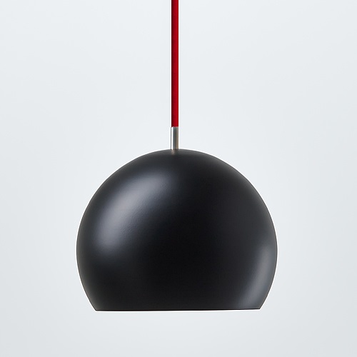 NYTA（ニュイタ）ペンダント照明 Tilt Globe（ティルトグローブ）黒シェード+赤コード（ランプ別売）【受注品】商品画像