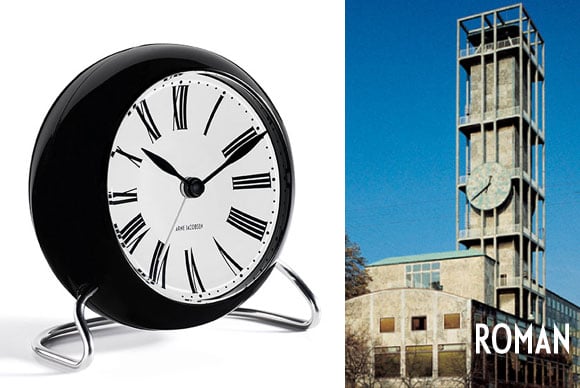 ROSENDAHL (ローゼンダール) 置時計 _Arne Jacobsen TableClock CITY HALL  (シティ・ホール) 