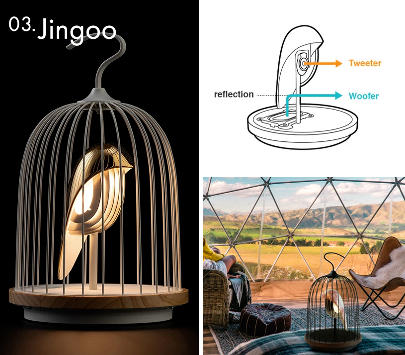 DAQICONCEPT（ダキコンセプト）LED照明＆ワイヤレススピーカー JinGoo 