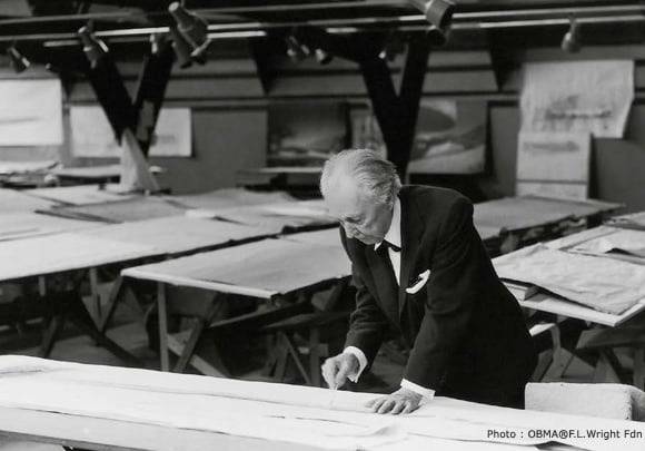 【生誕150周年 特別記念モデル】Frank Lloyd Wright（フランクロイドライト）_TALIESIN-J（会津桐＋金箔）