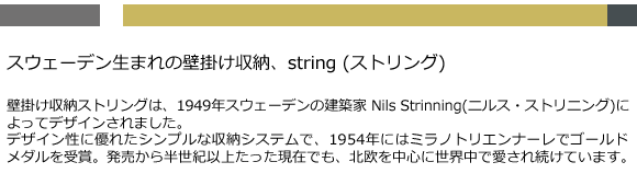 String（ストリング） System（ システム ）_ BASIC WALL DESK 01 