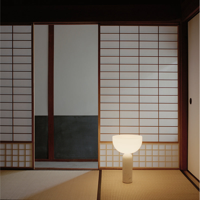KIZU TABLE LAMP LARGE ホワイトマーブル Φ300mm - YAMAGIWA OnlineStore