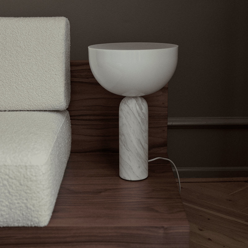 KIZU TABLE LAMP LARGE ホワイトマーブル Φ300mm - YAMAGIWA OnlineStore
