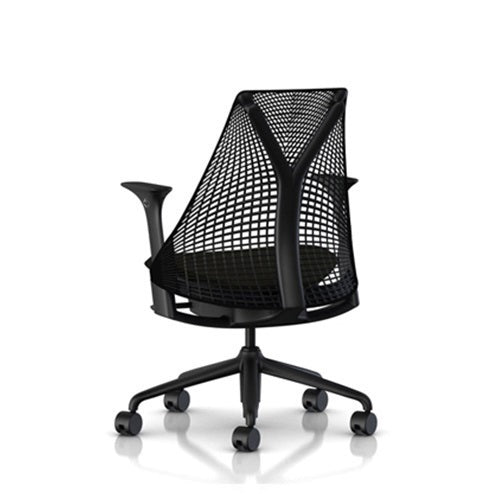 Sayl Chair カーペット・堅床用キャスター ブラック W622mm - YAMAGIWA