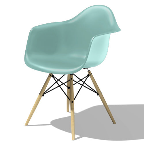 【廃番】Herman Miller（ハーマンミラー）Eames Shell Chair / Armchair（DAW）アクアスカイ【取寄せ品】[267DAWBKZ54T]