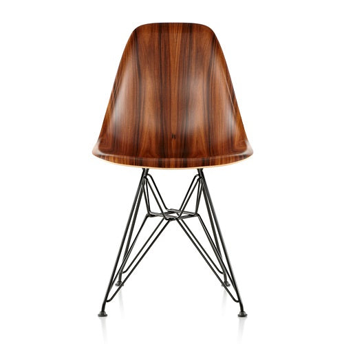 Eames Wood Shell Chairs ブラック/サントスパリサンダー SH410mm