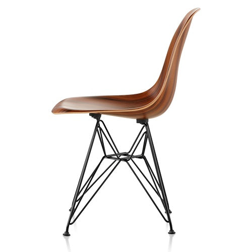 Eames Wood Shell Chairs ブラック/サントスパリサンダー SH410mm