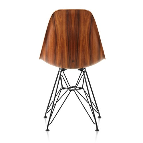 Eames Wood Shell Chairs ブラック/サントスパリサンダー SH410mm