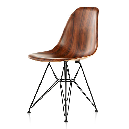 Eames Wood Shell Chairs ブラック/サントスパリサンダー SH410mm