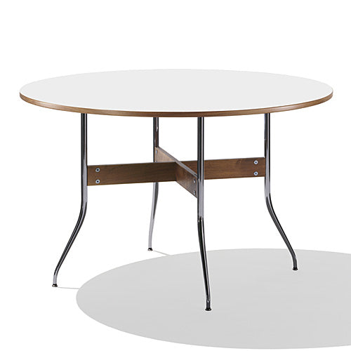 【廃番】Herman Miller（ハーマンミラー）Nelson Swag Leg Group Dining Table 丸型/ホワイトラミネートトップ【取寄品】