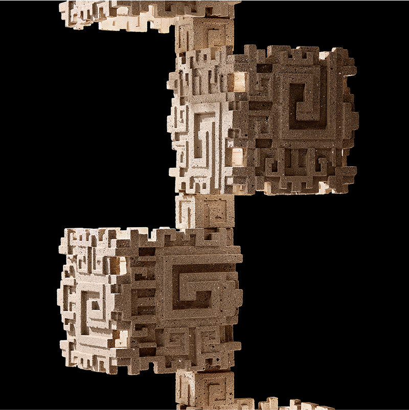 TALIESIN HOMAGE - archaeological lamp H2044mm