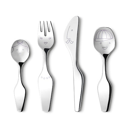 ALFREDO The Twist Family, 4pcs. cutlery set シルバー