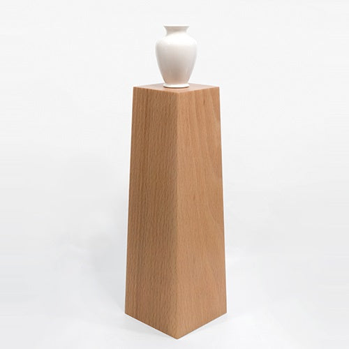 Pedestal Vase no.2 ホワイト/ビーチ H312mm