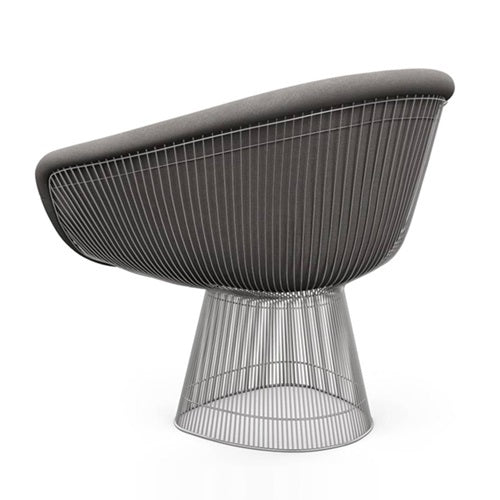 Platner Collection ラウンジチェア クローム/ワインレッド W730mm