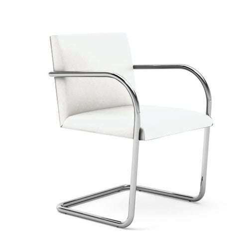 Mies.v.d.Rohe Collection Brno Chair クローム/ホワイトレザー W550mm