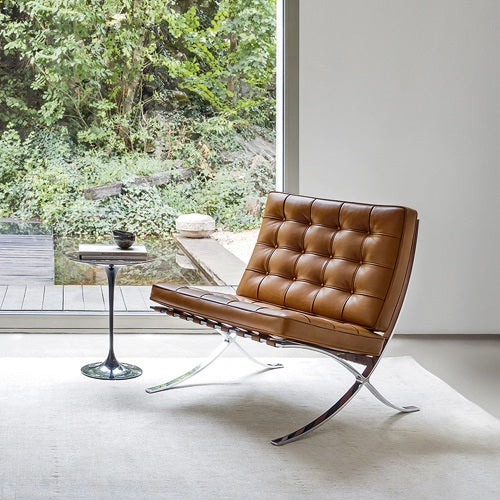 Mies.v.d.Rohe Collection Barcelona Chair ダークブラウン W750mm