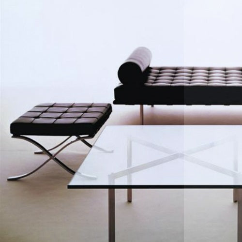 Mies.v.d.Rohe Collection Barcelona Chair ブラック W590mm