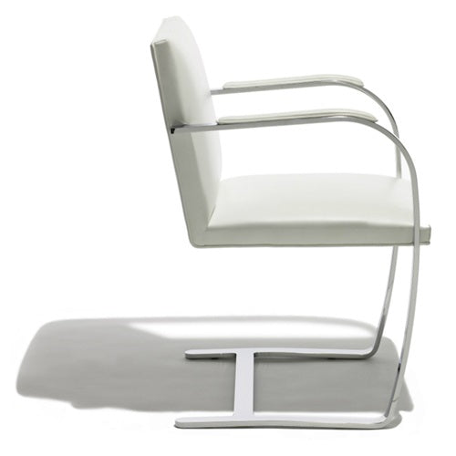 Mies.v.d.Rohe Collection Brno Chair クローム/ホワイトレザー W580mm