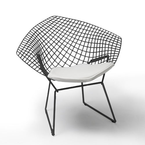 Bertoia Collection Diamond Armchair ブラック/ホワイト SH460mm