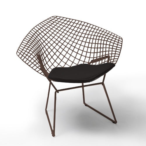 Bertoia Collection Diamond Armchair ブロンズ/ブラック SH460mm