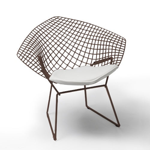 Bertoia Collection Diamond Armchair ブロンズ/ホワイト SH460mm