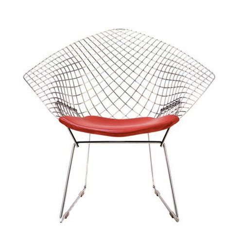 Bertoia Collection Diamond Armchair クローム/ホワイト SH460mm – YAMAGIWA OnlineStore