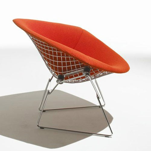 Bertoia Collection Diamond Armchair クローム/ブライトレッド SH410mm