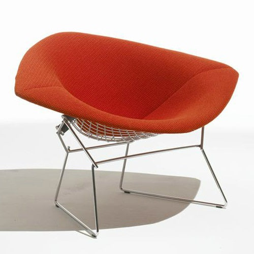 Bertoia Collection Diamond Armchair クローム/ブライトレッド SH410mm