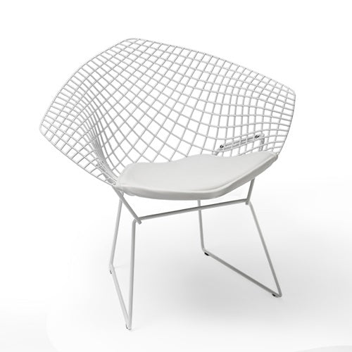 Bertoia Collection Diamond Armchair ホワイト/ホワイト SH460mm